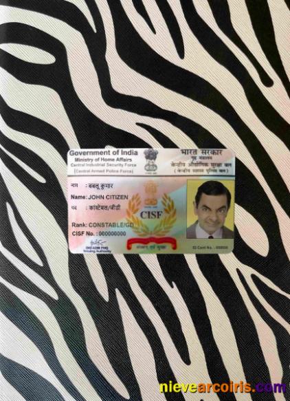 India CISF driving license photolook